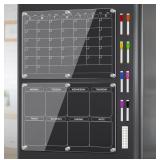 $27 Acrylic Fridge Calendar, Magnetic Calendar...