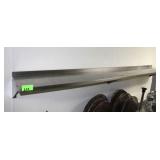 Stainless Steel Shelf, Approx. 96"W x 12"D
