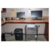 Contents of Office; (2) Monitors, Paper Shredder,