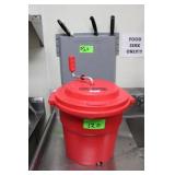 (1) Chef Master 5-Gal. Salad Mixer, (1) Knife