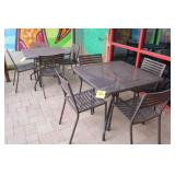 (2) Patio Tables w/(8) Chairs, Approx. 3