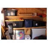 Contents of Storage Building; Plastic Shelving,