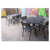 (2) Patio Tables w/(8) Chairs, Approx. 3