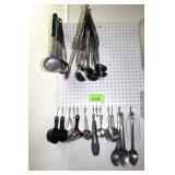 Tongs, Scoops, Ladles, Measuring Cups, As Shown