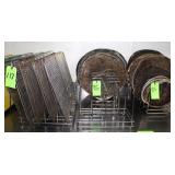 (20) Assort. Size Pizza Oven Trays, with Stands