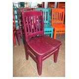 Wooden Chairs, Assort. Colors