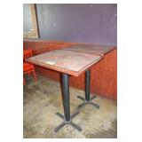 Counter Height Tables, 30" x 24", 1-Pedestal