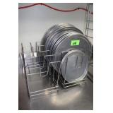 Approx. (33) Assort. Size Pizza Pans w/Racks,