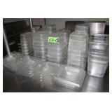 Resin Food Storage Containers (11) 7"x6"x6"D,