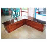 Wooden Bench Approx. 68" x 68" x 19"H