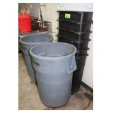 Lot of Assort. Trash Cans