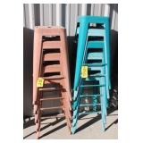 (11) Metal Bar-Height Stack Stools,