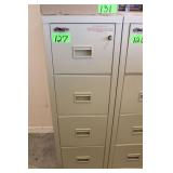 Fire King Turtle 4-Drawer Insulated File Cabinet,