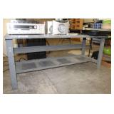 Metal Work Table, Approx. 6
