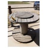 Wooden Cable Spool Table; 40" Dia. x 32"H (1)