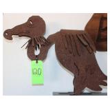 Metal Vulture, Approx. 16"H x 20"W