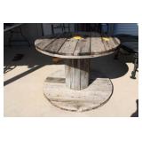 Wooden Cable Spool Table; 40" Dia. x 29"H