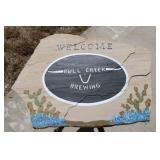 "Welcome Bull Creek Brewing" on Limestone,