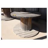 Wooden Cable Spool Table; 58" Dia. x 36"H