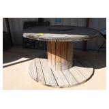 Wooden Cable Spool Table; 72" Dia. x 43"H