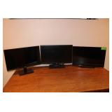 (3) 23" Computer Monitors; Vizio, Acer, Dell