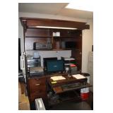 Executive Desk, Approx. 54" x 23" w/Hutch