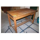 Oak Drafting Table w/Drawers, Approx. 60" x 36"