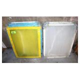 (5) Screen Printing Screens 31" x 22-1/2"
