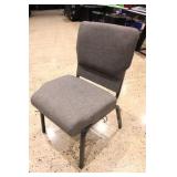 ComforTek 7701-X Gray Fabric Padded Church Chairs,