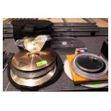 Lot of (5) Cymbals and Assort. Drumheads