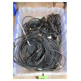 (~100) Assort. MIDI Cables in Tote