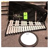 Pearl Student Bell Kit; 2.5-Octave Bells, 8" Pad,