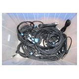 Lot of Assort. RJ45 Cables in Tote