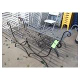 (2) Backless Benches, Iron, Approx. 45" x 18"H