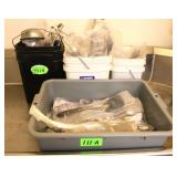 Lot of Ladles, Scoops, Tongs, Slotted Spoons, Etc.