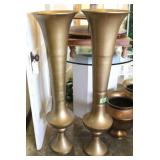 (2) Metal Planters, Approx. 4