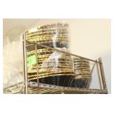 Lot of Bread Baskets; (29) Black/Gold, (7) Straw,