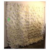 (2) Ivory Floral Backdrops 4