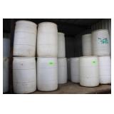(15) 55 Gal Barrels w/Tops, White & Blue