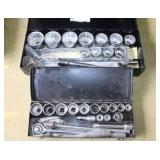 (2) Pittsburgh Large Socket Sets w/Cases