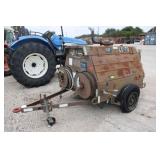 Portable Compressor on Trailer, Diesel,