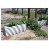 (2) Custom Cactus Planters Approx 4'W x 19' x
