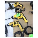 (3) DeWalt Corded 1/2' Drills