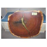 Live Edge Walnut Round Slab, Approx. 32' x 28'