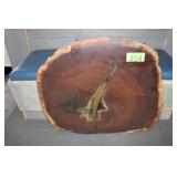 Live Edge Walnut Round Slab, Approx. 32' x 26-3/4'