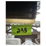 assorted plastic inserts and pans