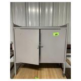 Metal storage cabinet