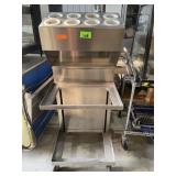 Rolling Silverware and tray cart