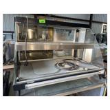 Curved front heated display