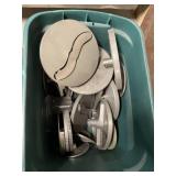 large tote of slicer blades